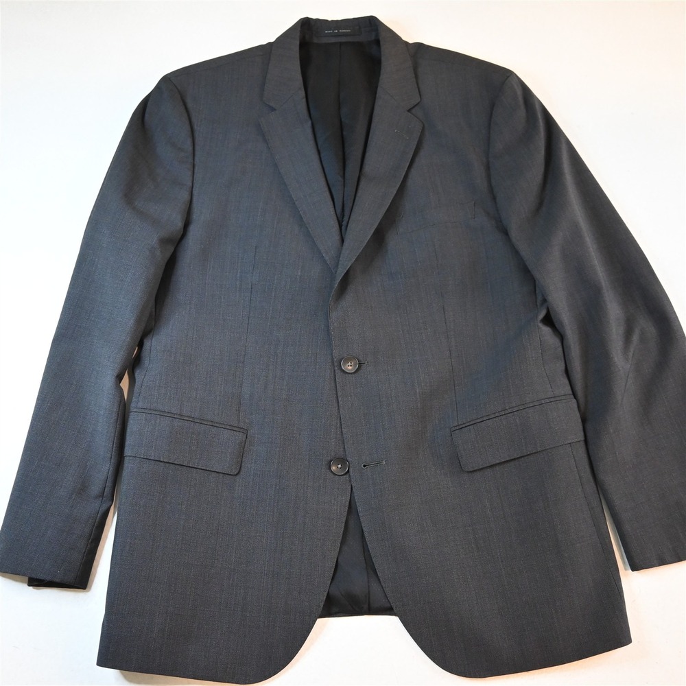 Hugo Boss 42R Gray Togna 100% Wool Johnstons1/Lenon Soft Shoulder Sport Coat